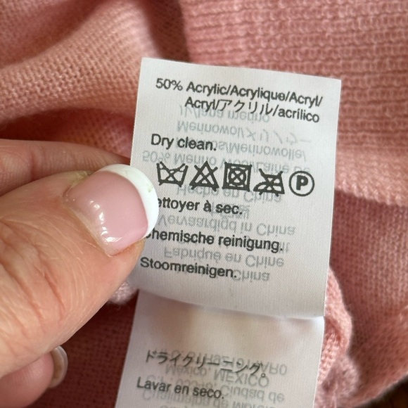 Madewell | Petal Pink Southstar Merino Wool Blend Lightweight Scoop Neck Sweater - Picture 7 of 8